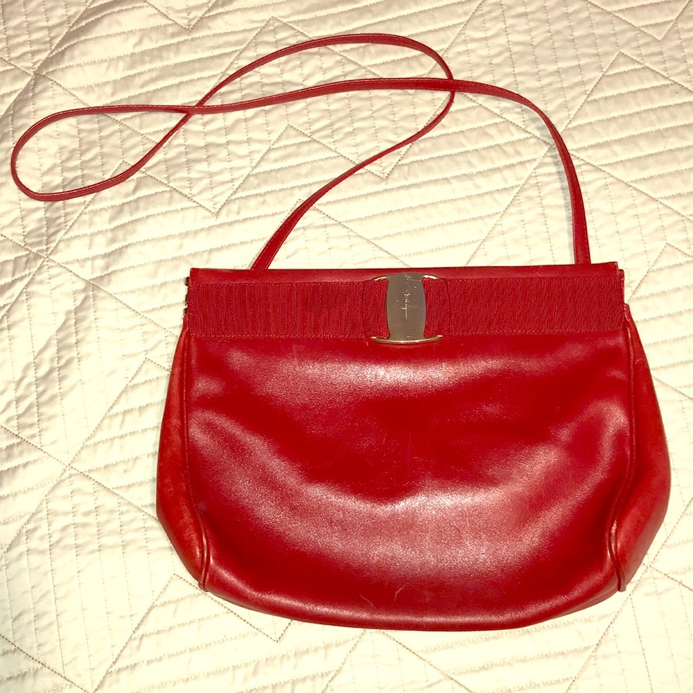 Salvatore Ferragamo red purse